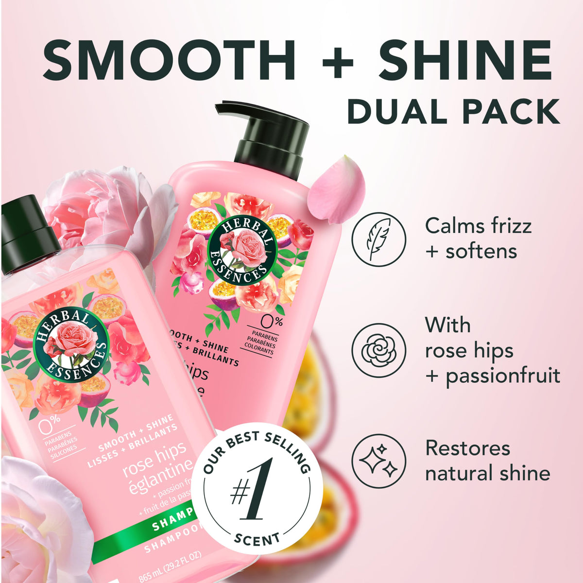 Herbal Essences Rose Hips and Passionfruit Conditioner front view