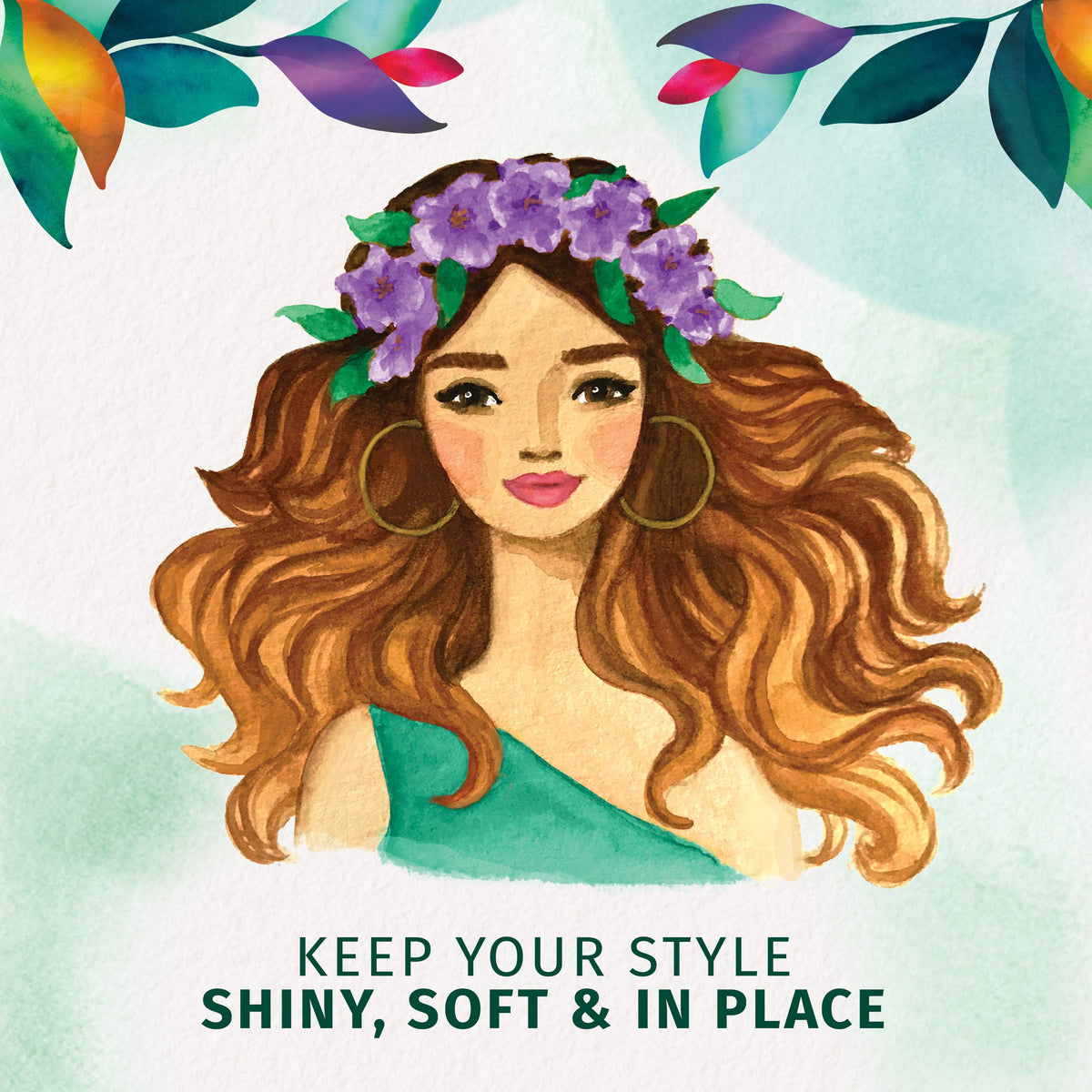Herbal Essences Set Me Up Spray Gel with lily of the valley flowers