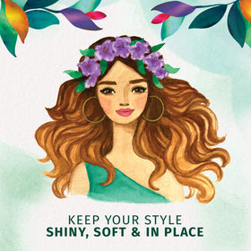 Herbal Essences Set Me Up Spray Gel with lily of the valley flowers
