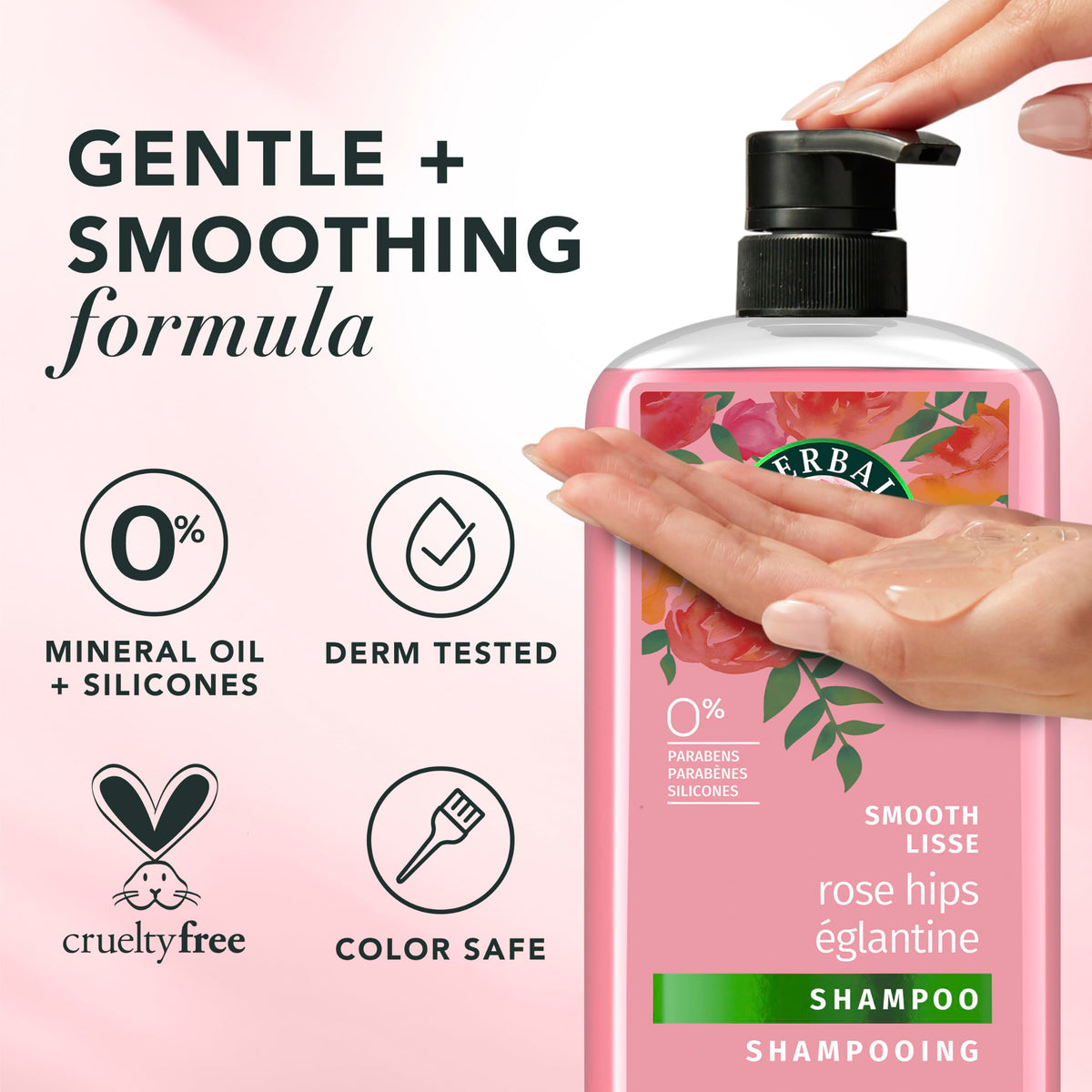Herbal Essences Shampoo & Conditioner Set displayed on a bathroom shelf