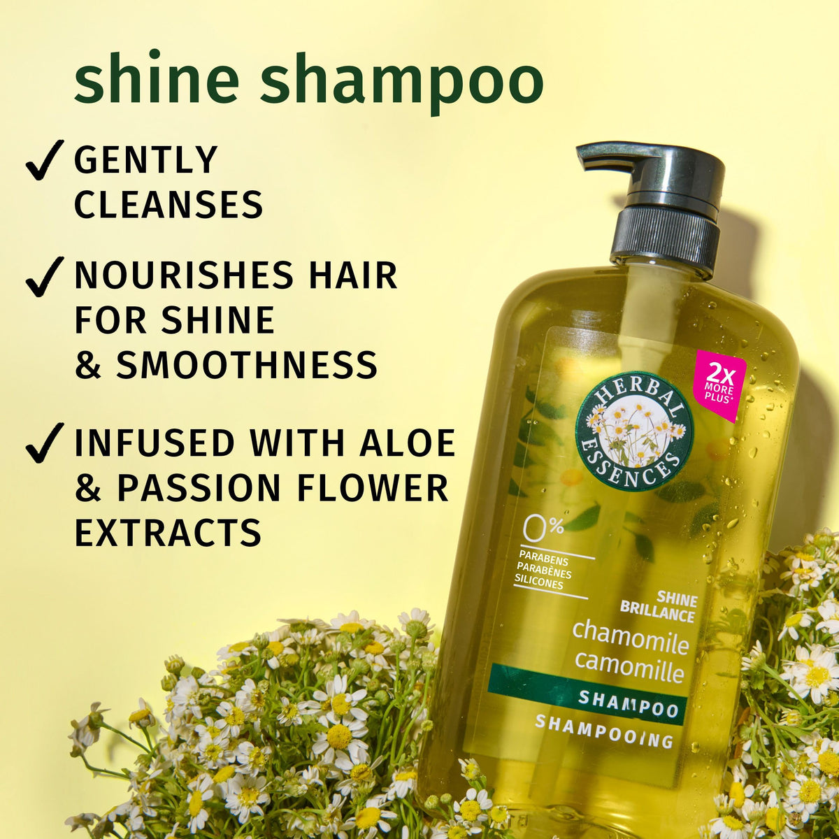 Herbal Essences Shine Collection Shampoo 33.8 fl oz back view