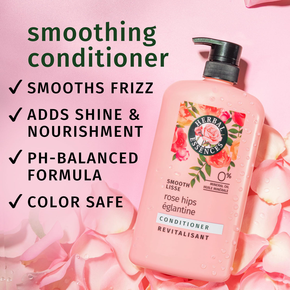 Herbal Essences Smooth Conditioner bottle side view