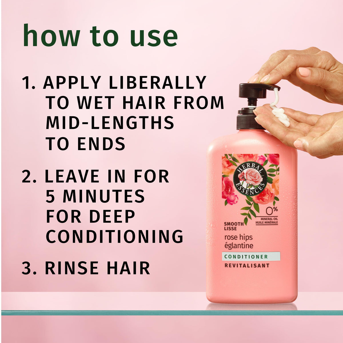 Herbal Essences Smooth Conditioner showing ingredients