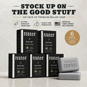 Herban Cowboy Body Soap texture on skin
