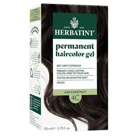 Herbatint 4C Ash Chestnut Brown Hair Dye packaging front view