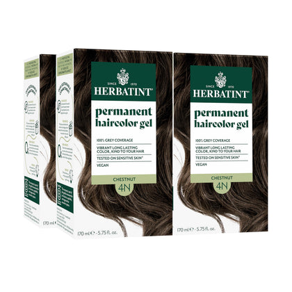 Herbatint 4N Chestnut Brown Permanent Hair Dye packaging front view