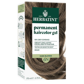 Herbatint 6N Dark Blonde Permanent Hair Dye front view