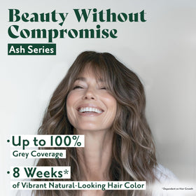 Herbatint 7C Ash Blonde hair dye application process with model