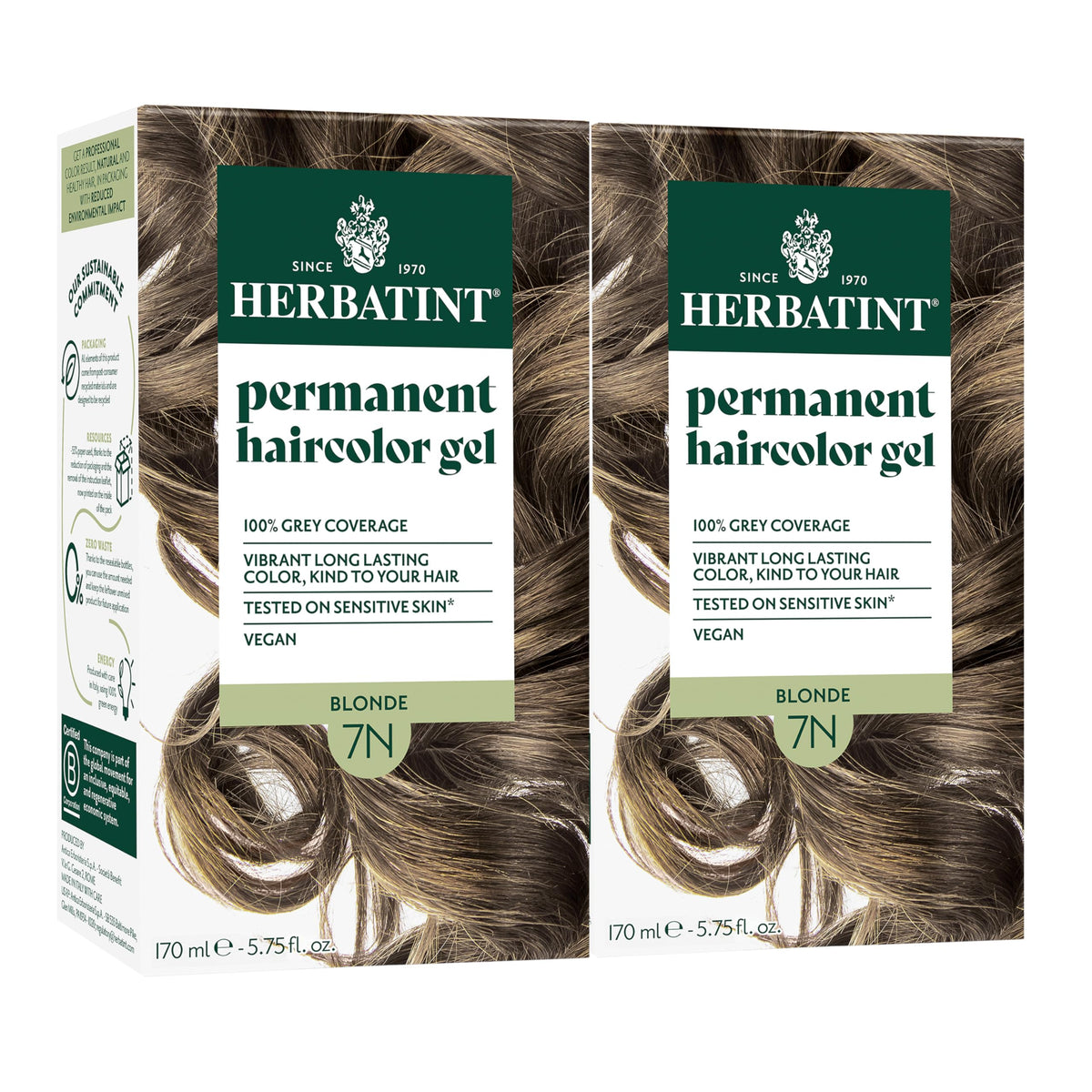 Herbatint 7N Blonde Permanent Hair Dye packaging front view