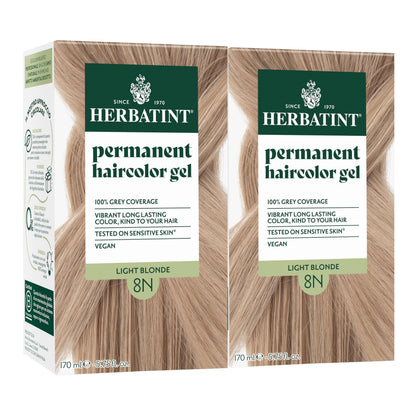 Herbatint 8N Light Blonde Permanent Hair Dye packaging front view