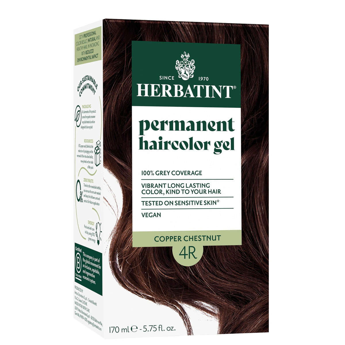 Herbatint Copper Chestnut Brown Hair Dye box front view