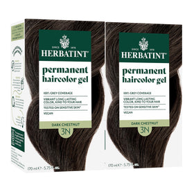 Herbatint Dark Chestnut Brown Hair Dye 2 Pack front view