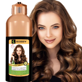 HERBBY Gray Hair Coverage Shampoo 500ml bottle front view