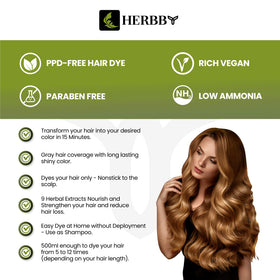 HERBBY Hair Color Shampoo application instructions