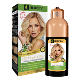 HERBBY Hair Color Shampoo application on hair
