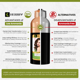 HERBBY Hair Color Shampoo packaging details