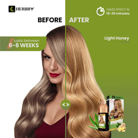 HERBBY Hair Color Shampoo packaging with herbal extracts