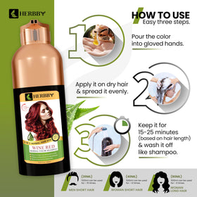 HERBBY Hair Color Shampoo packaging with herbal extracts