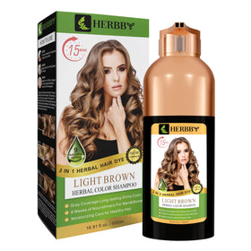 HERBBY Hair Color Shampoo texture on hair