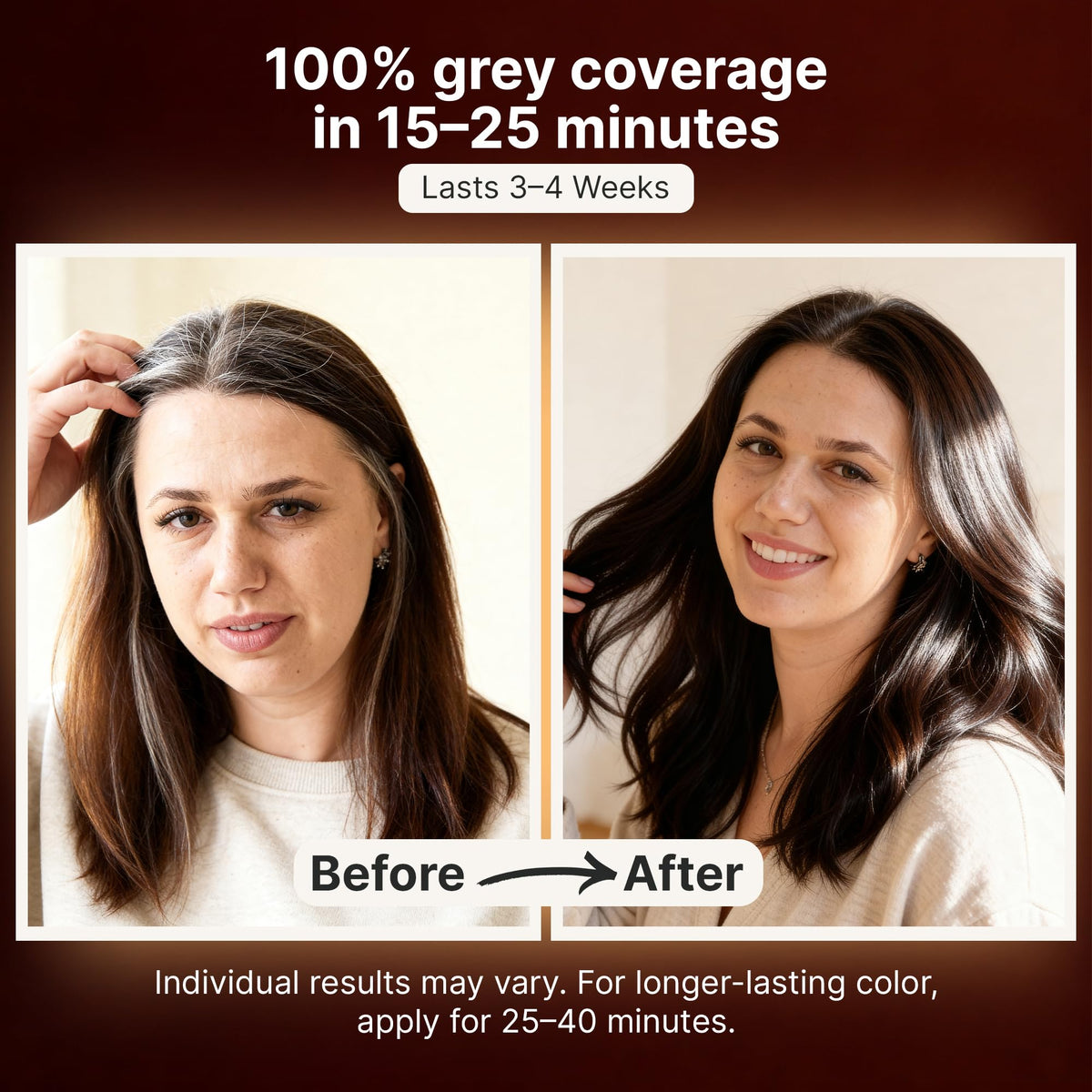 Herbishh Dark Coffee Hair Dye Shampoo 500ml side view