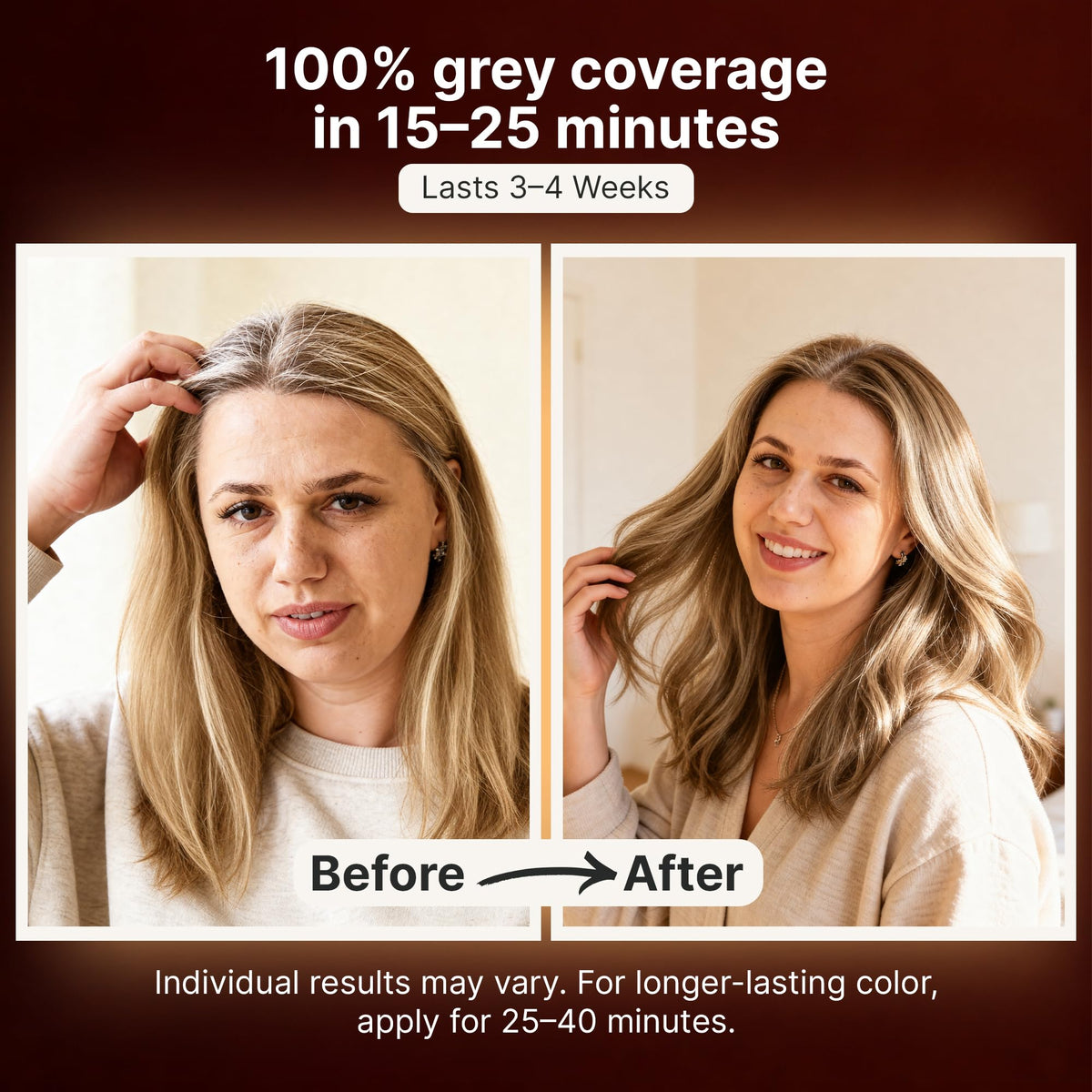 Herbishh Dark Natural Blonde Hair Dye Shampoo 500ml side view
