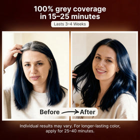 Herbishh Hair Color Shampoo Blue Black 500ml side view