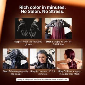Herbishh Hair Color Shampoo Grape Red texture close-up