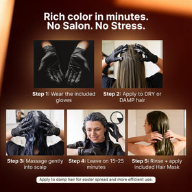 Herbishh Hair Color Shampoo showing creamy texture