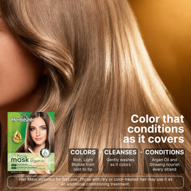 Herbishh Light Blonde Hair Dye Shampoo with botanical ingredients