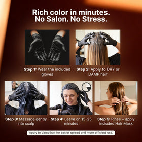 Herbishh Light Brown Hair Dye Shampoo texture close-up