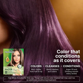 Herbishh Magic Hair Dye Shampoo before and after results