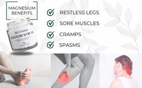 Herbs of Eden Organic Magnesium Cream in lifestyle setting