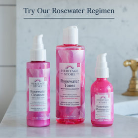 HERITAGE STORE Rosewater & Glycerin Facial Mist 12 fl oz side view
