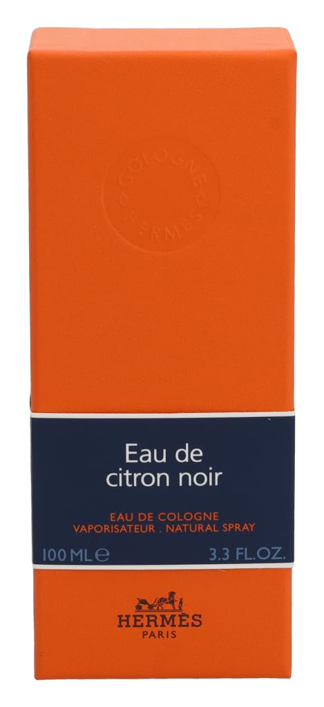 Hermès Eau De Citron Noir packaging with citrus elements