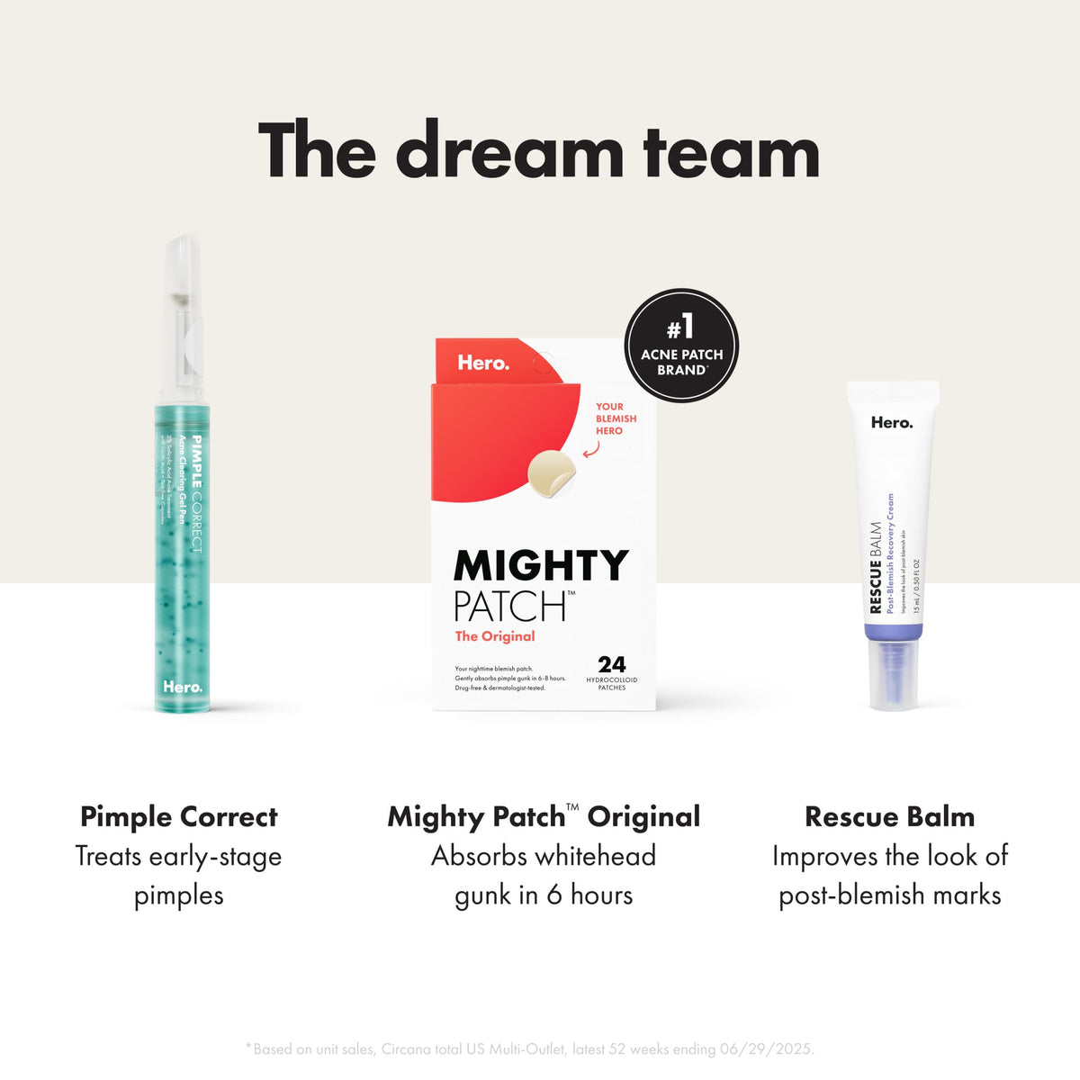 HERO COSMETICS Rescue Balm 15mL in a travel bag