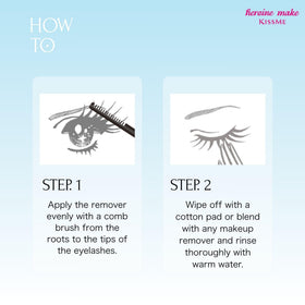Heroine Make Mascara Remover travel size next to makeup tools