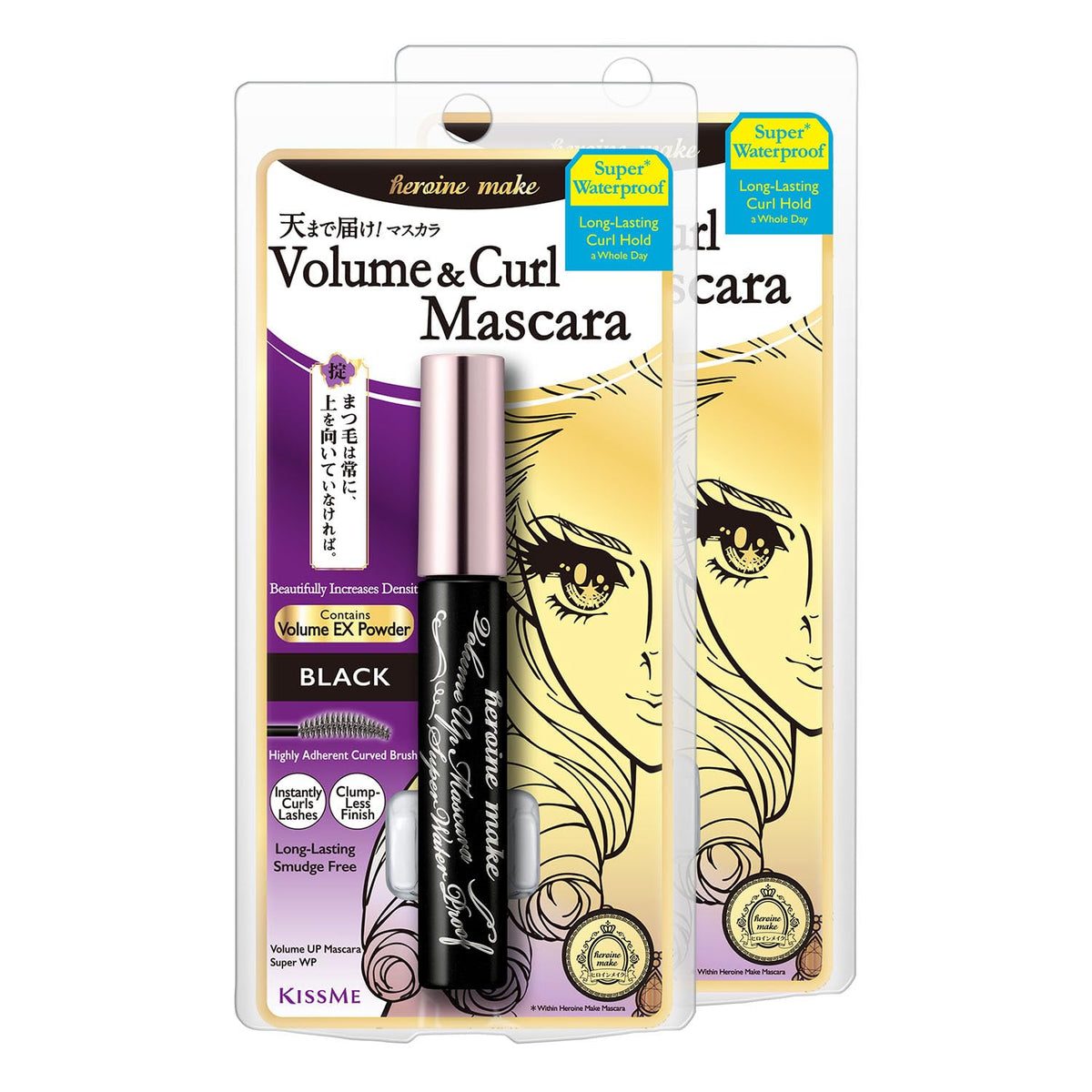 Heroine Make Volume & Curl Mascara Black front view