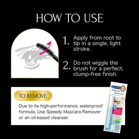 Heroine Make Volume & Curl Mascara on a makeup vanity