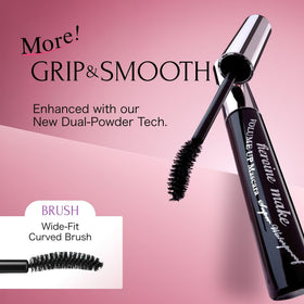 Heroine Make Volume & Curl Mascara packaging with dimensions