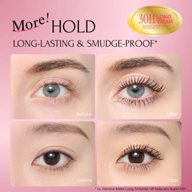 Heroine Make Volume & Curl Mascara side view showing product details