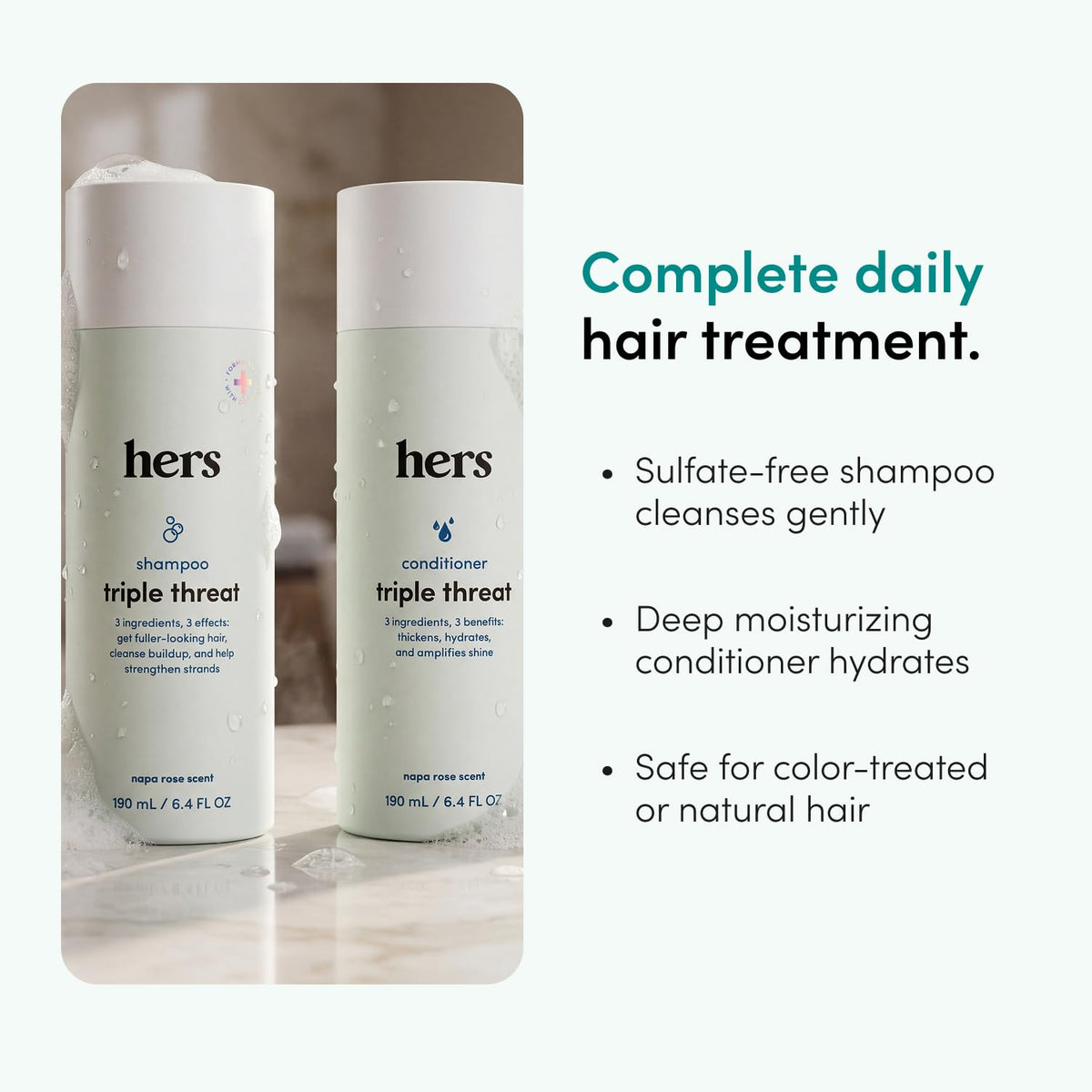 Hers Triple Threat Conditioner texture close-up