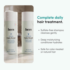 Hers Triple Threat Conditioner texture close-up