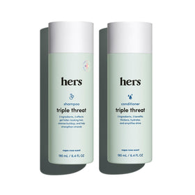 Hers Triple Threat Shampoo front view, 6.4 Fl Oz