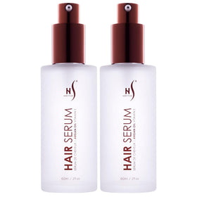 HerStyler Argan Oil Hair Serum front view with glass bottle