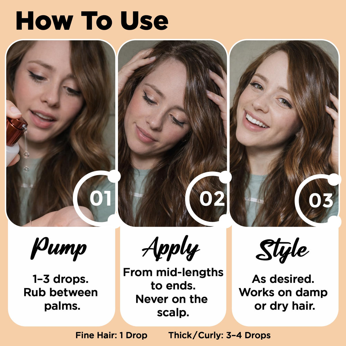 HerStyler Argan Oil Hair Serum packaging details