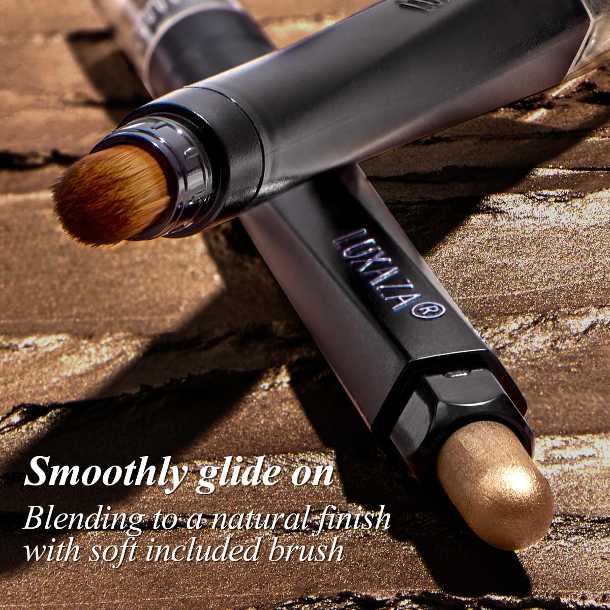 Hexagonal tube design of LUXAZA PRO eyeshadow stick