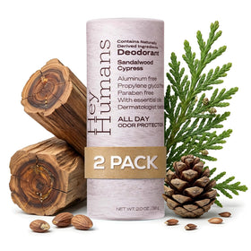 HEY HUMANS Aluminum-Free Deodorant Sandalwood Cypress front view