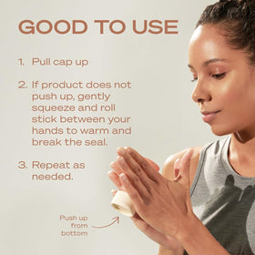 HEY HUMANS Deodorant application on skin