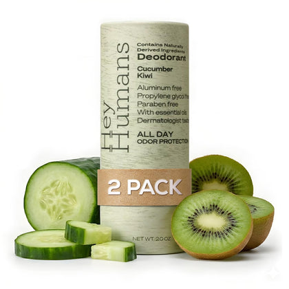 HEY HUMANS deodorant Cucumber Kiwi front view