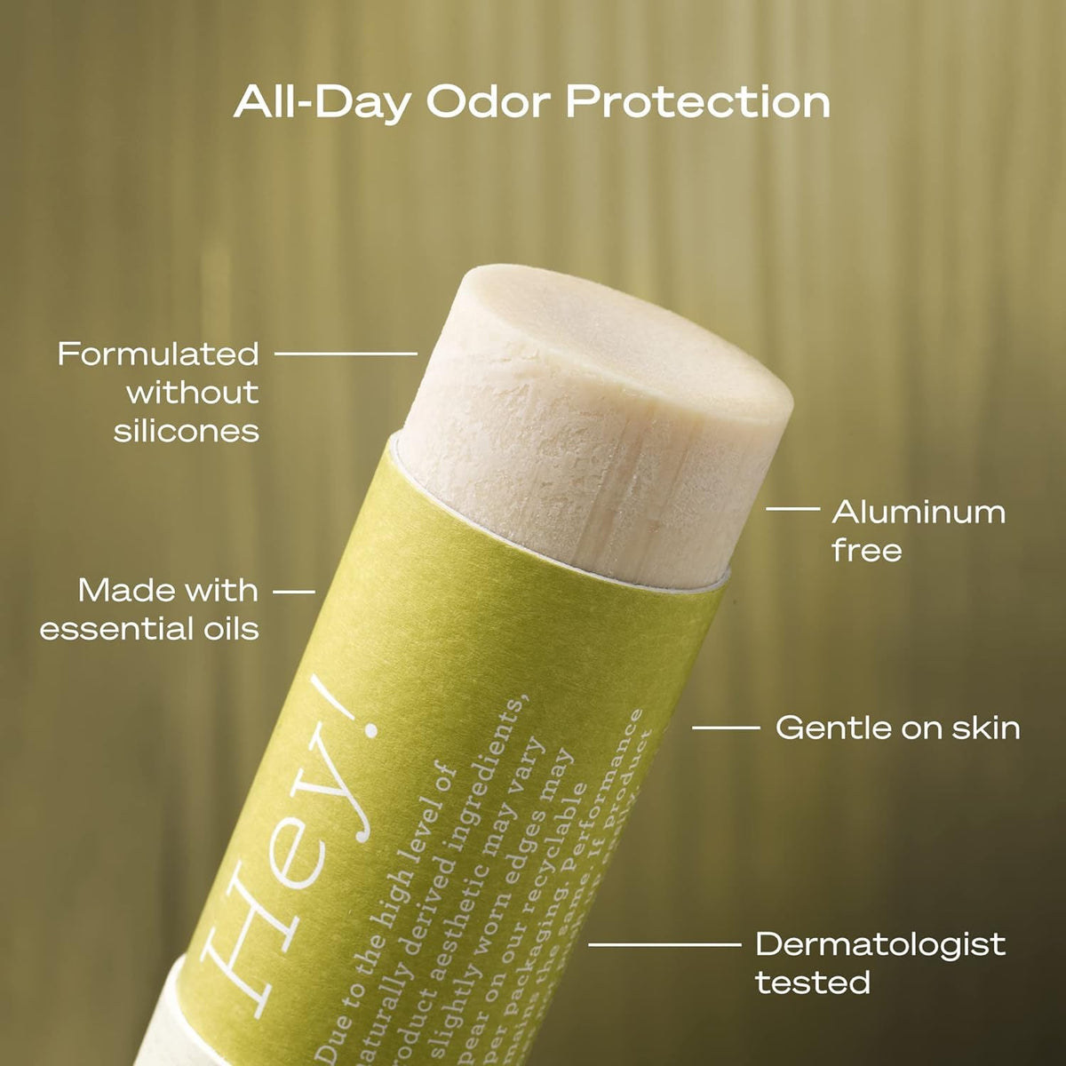 HEY HUMANS deodorant Cucumber Kiwi with essential ingredients